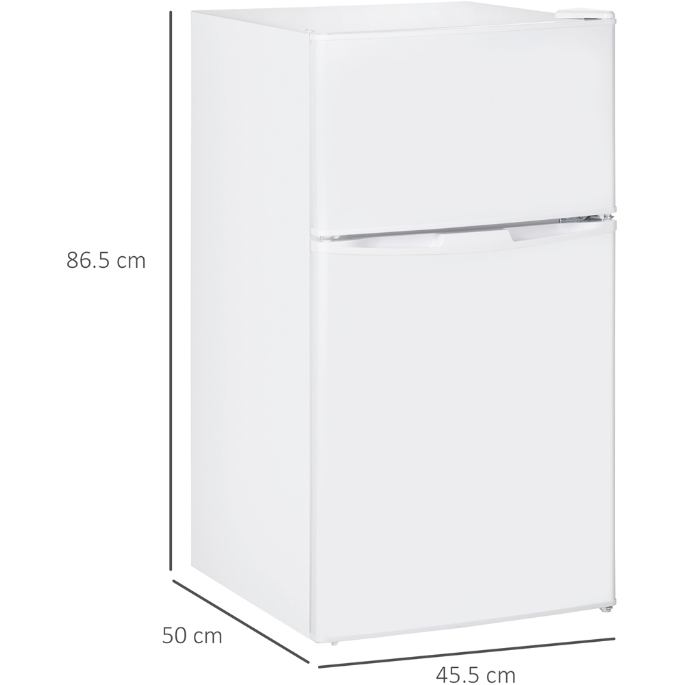 HOMCOM 800-128V70WT White 88L Fridge Freezer Image 9