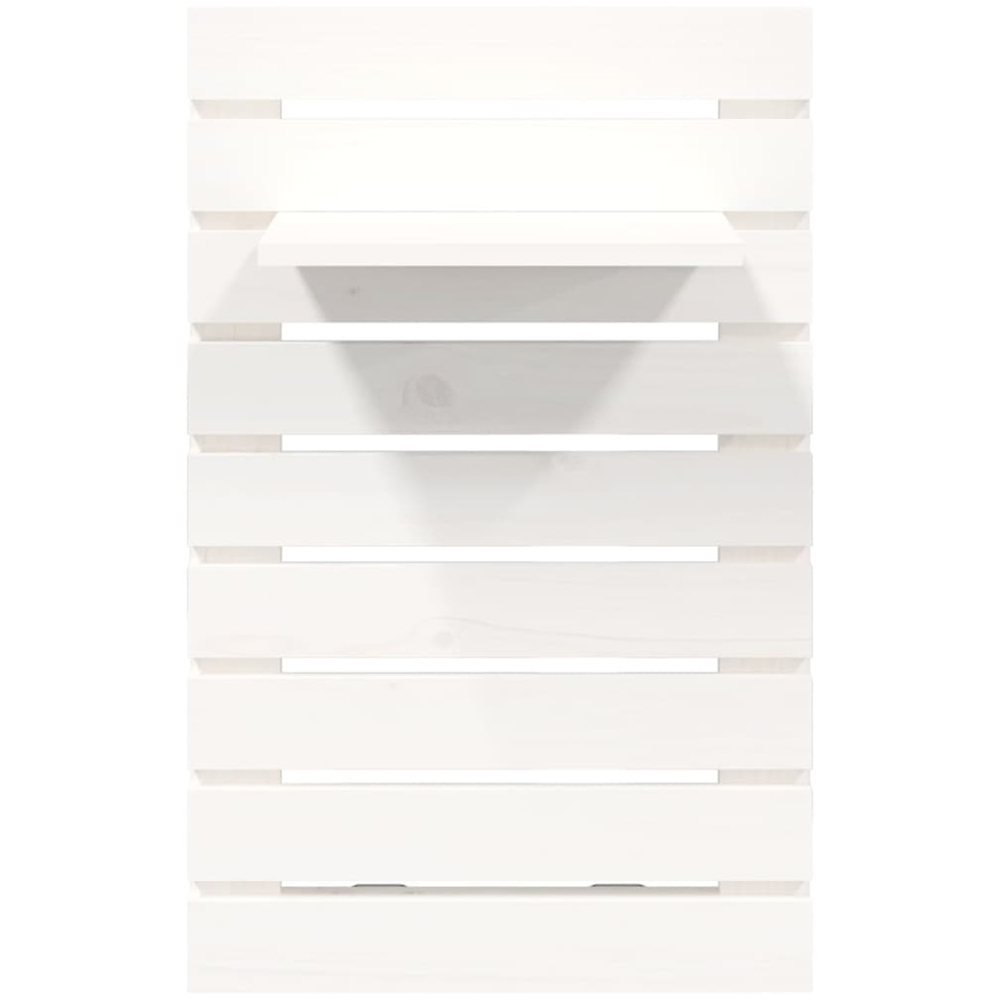 vidaXL White Adjustable Wall-Mounted Bedside Shelf Set of 2 Image 5
