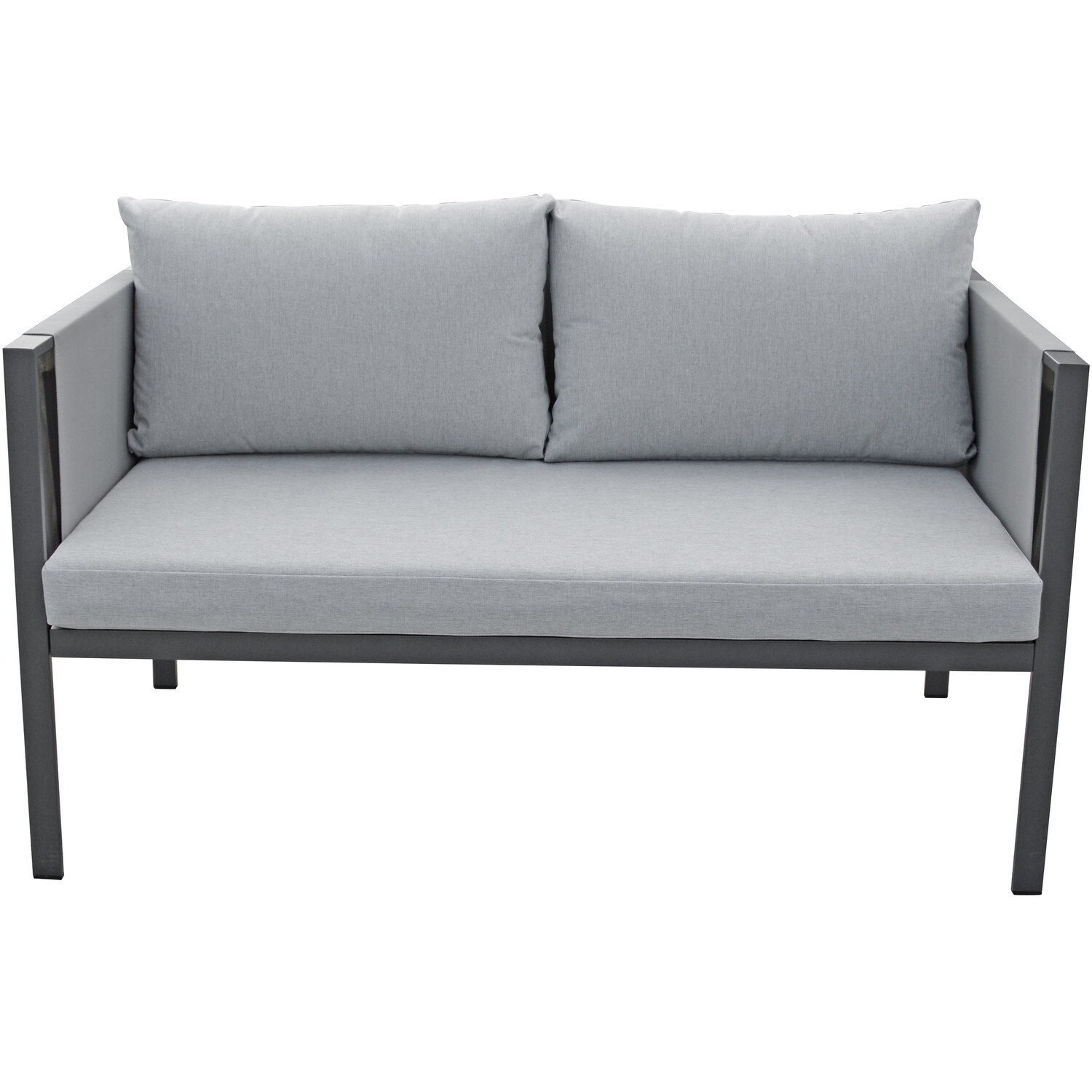 Sicily 4 Seater Grey Sofa Lounge Set Image 7