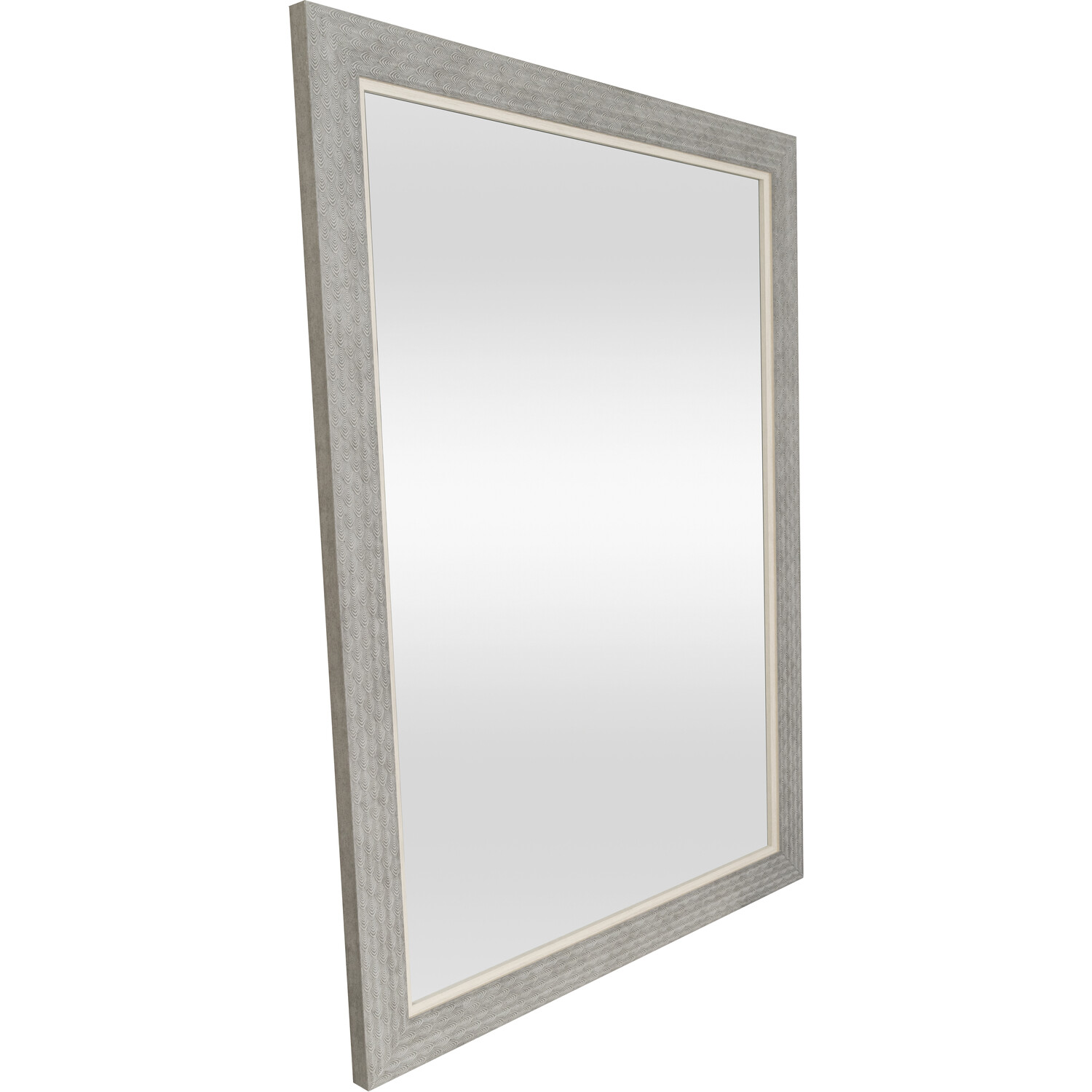 Talia Etched Effect Mirror - Grey Image 3