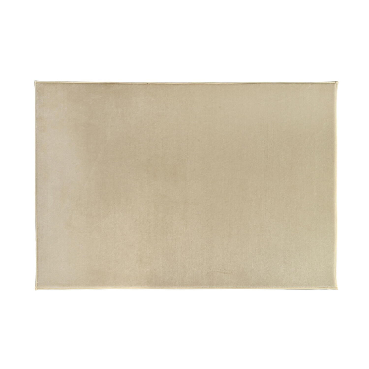 Minimalist Cosy Flannel RugSand Image 1