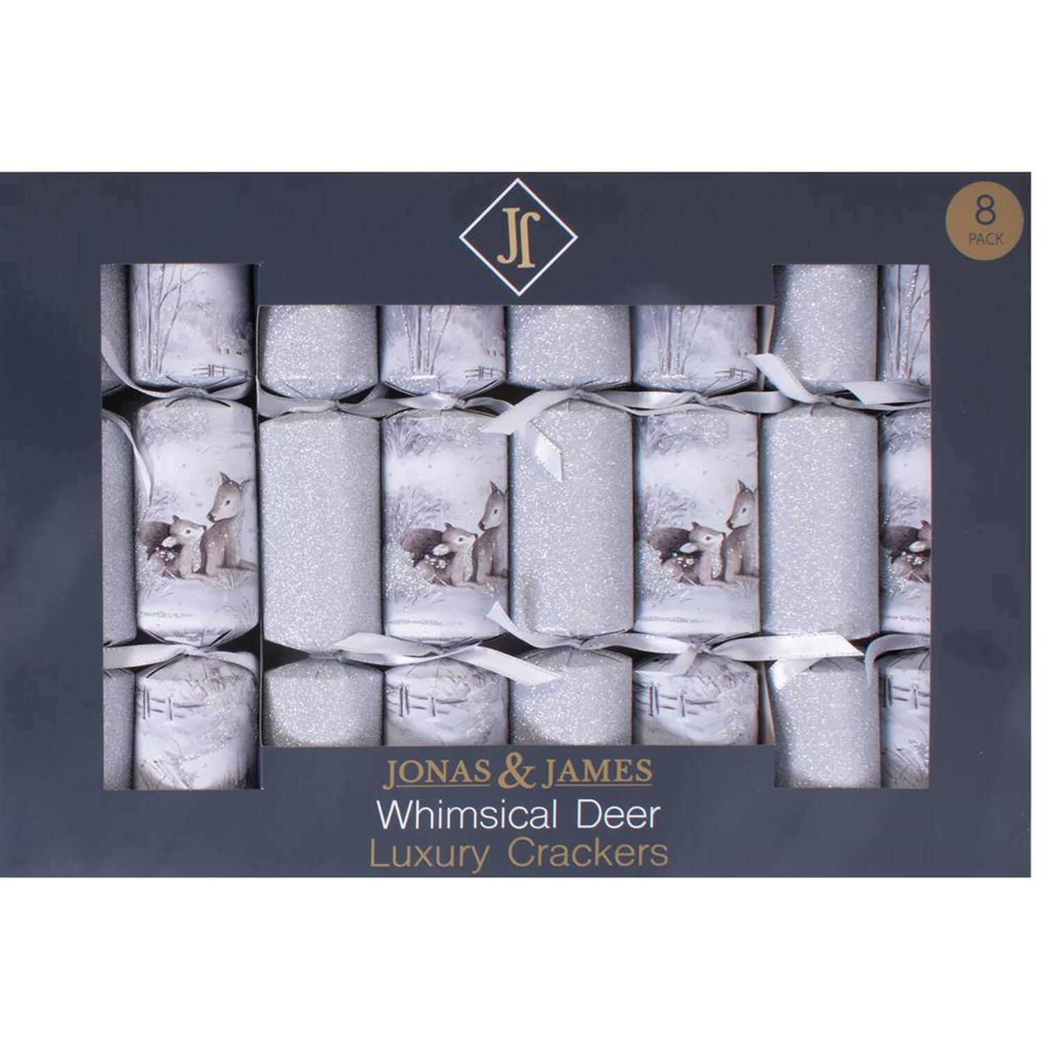 Pack of 8 Whimsical Deer Luxury Crackers Image 1