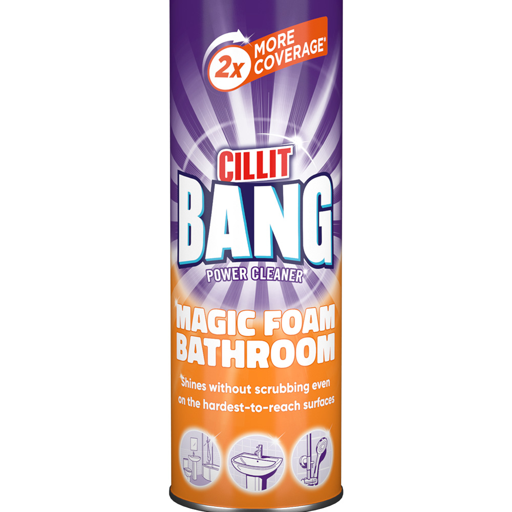 Cillit Bang Magic Foam Bathroom Power Cleaner 600ml Image 2