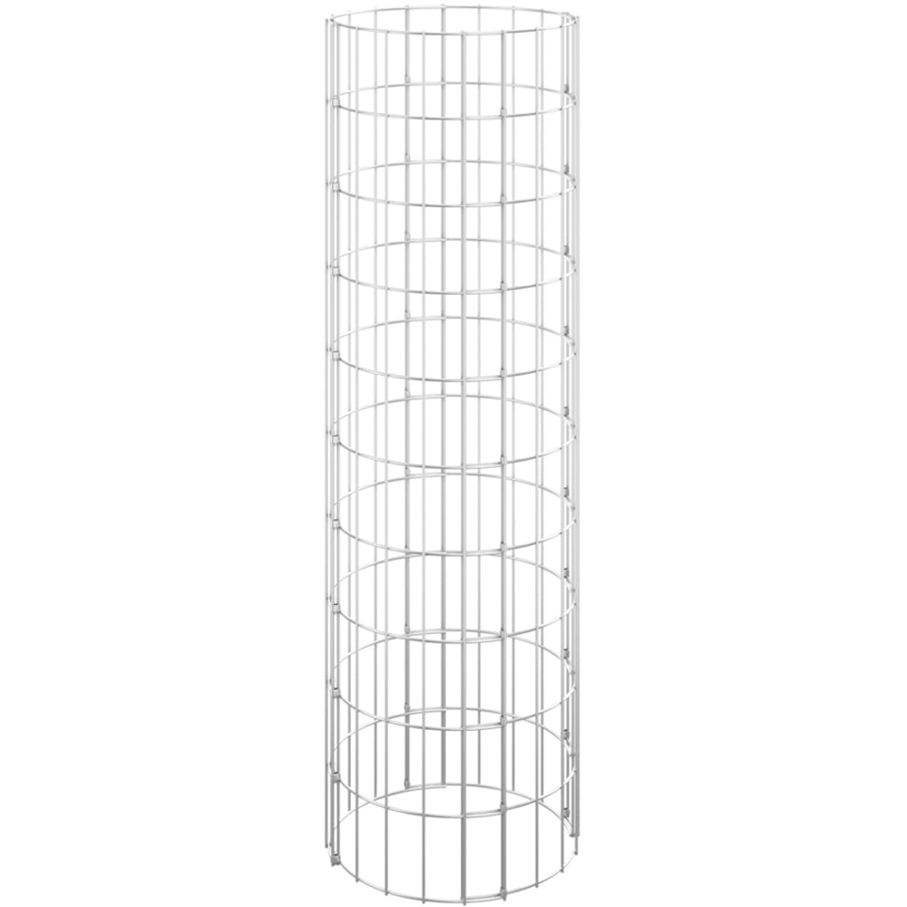 vidaXL 3-Piece Silver Galvanised Iron Gabion Raised Bed Set 30 x 100cm Image 1