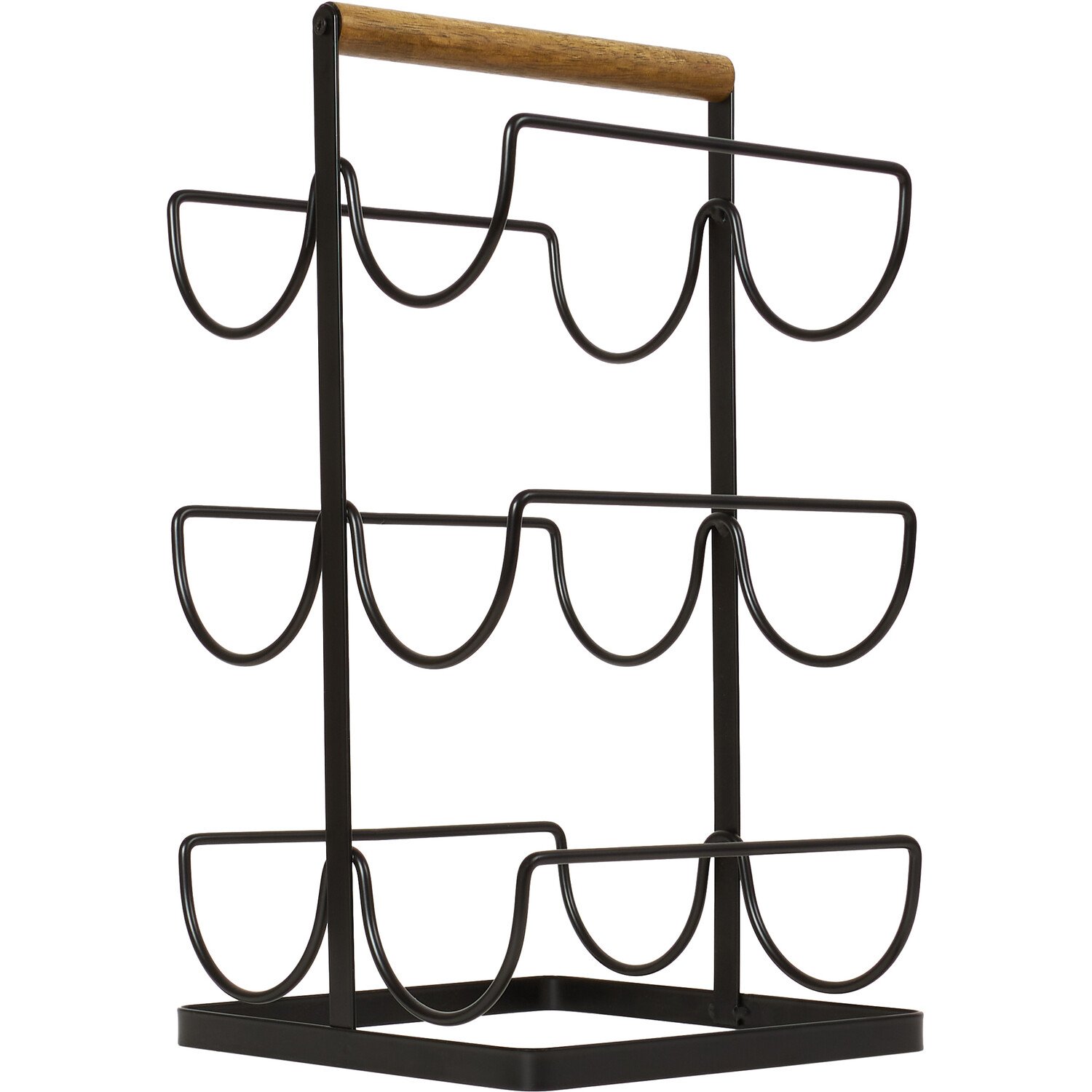 Malmo Wine Rack - Black Image 1