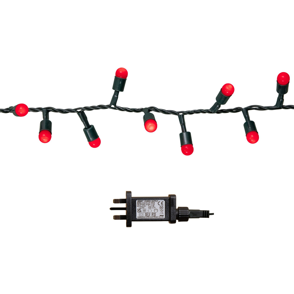 Samuel Alexander 600 Red LED Berry Multi-Function Green String Light Image 2