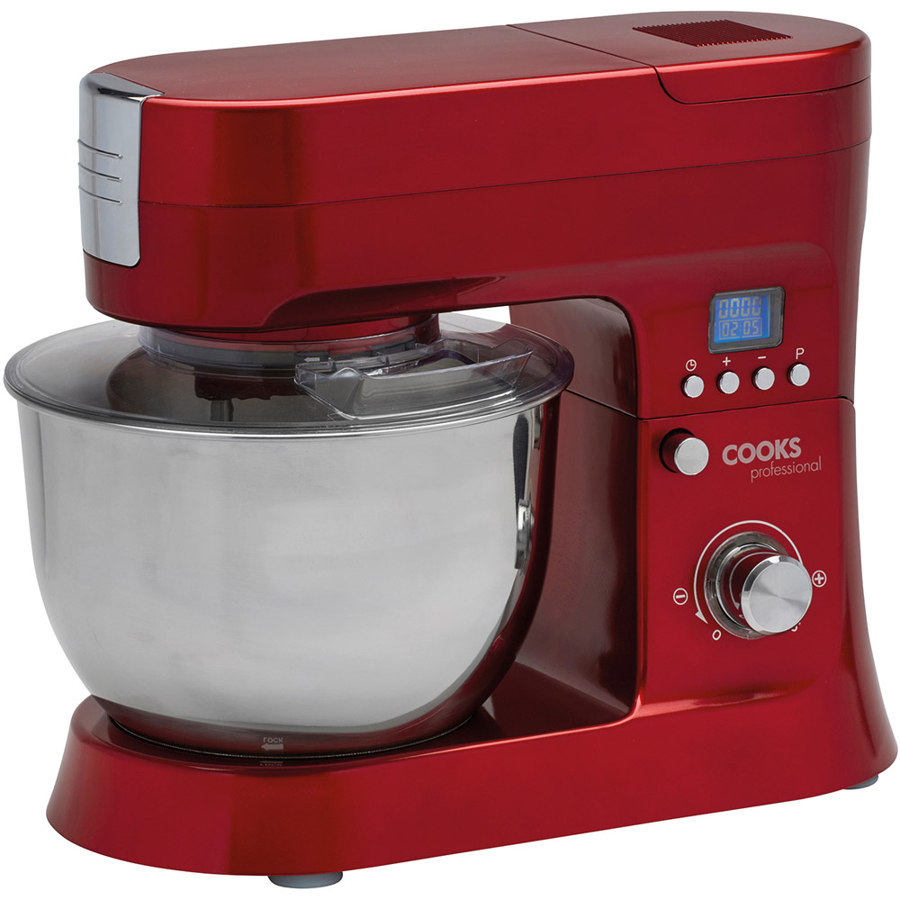 Cooks Professional G1185 Red Multi Functional 1200W Stand Mixer Image 3
