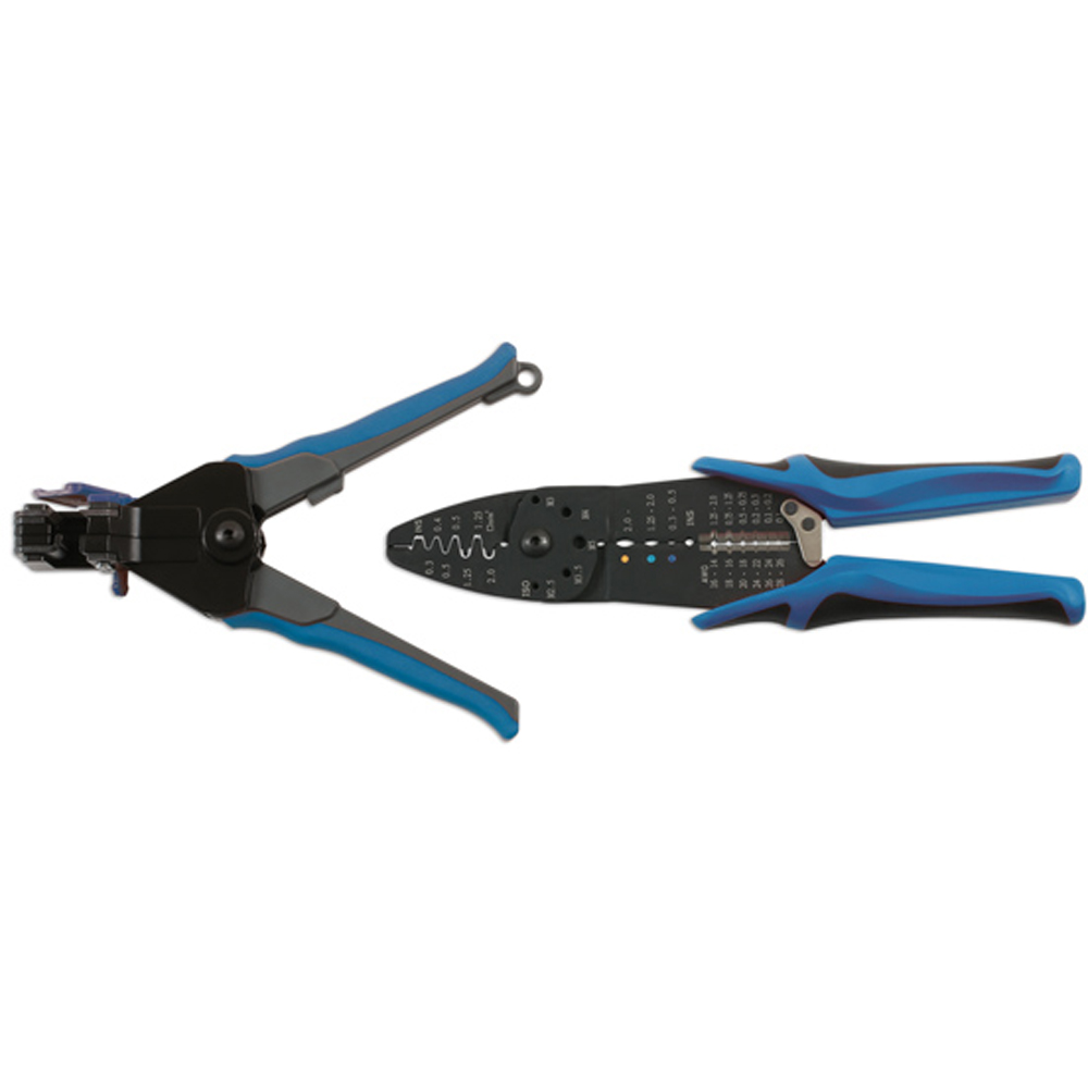 Laser 2 Piece Wire Cutter Crimper and Stripper Set Image 2
