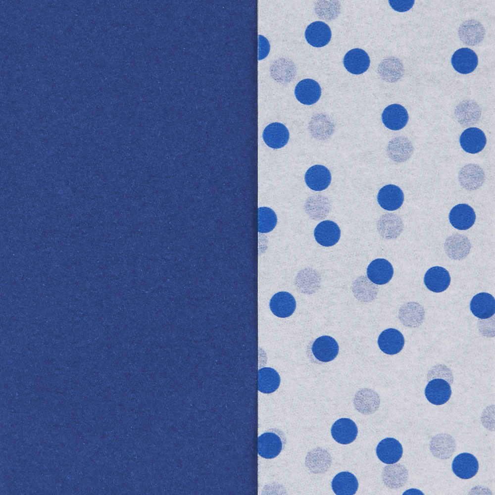 Wilko Blue and Polka Dot Tissue Pack Image