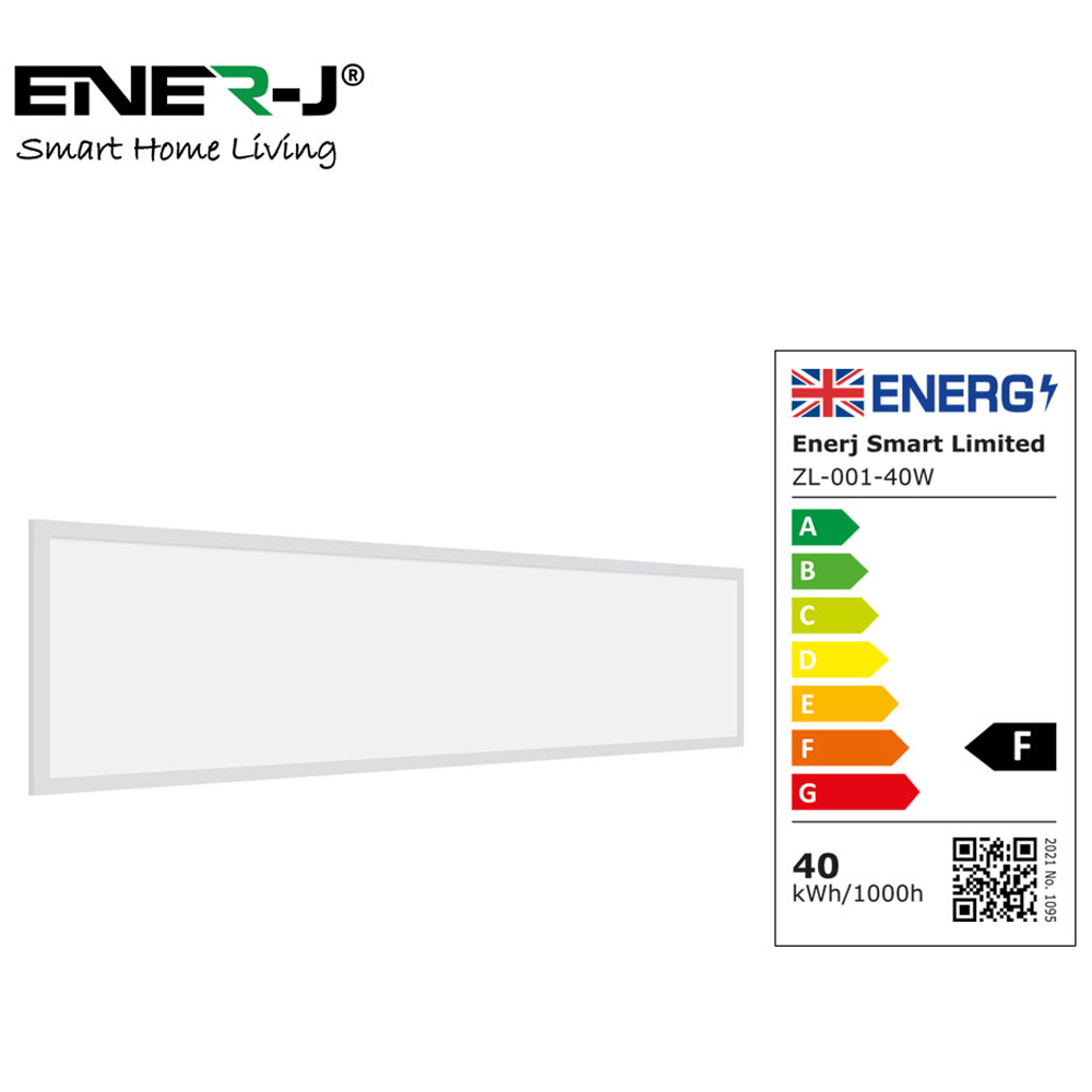ENER-J 4000K Backlit Panel Ceiling Lights 1195 x 295mm 2 Pack Image 5
