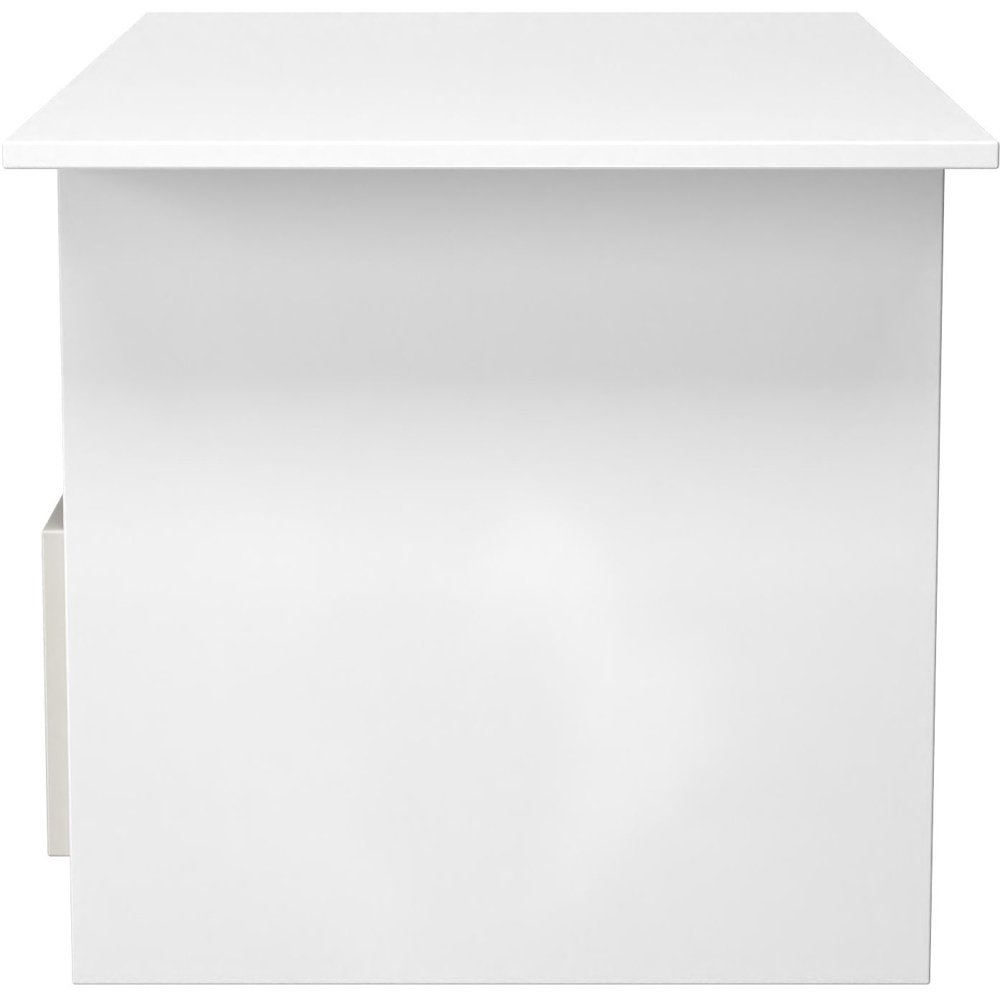 Crowndale Contrast Single Drawer Grey Matt and White Coffee Table Ready Assembled Image 3