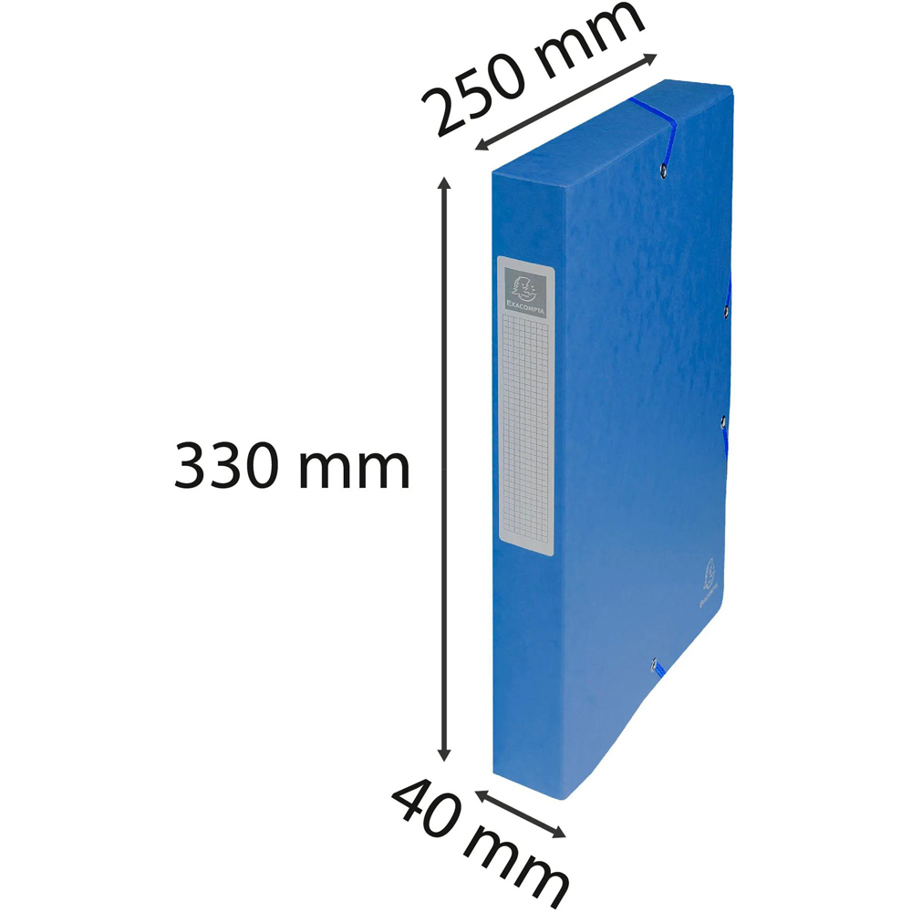 Exacompta A4 Multicolour Pressboard Box File 8 Pack Image 9