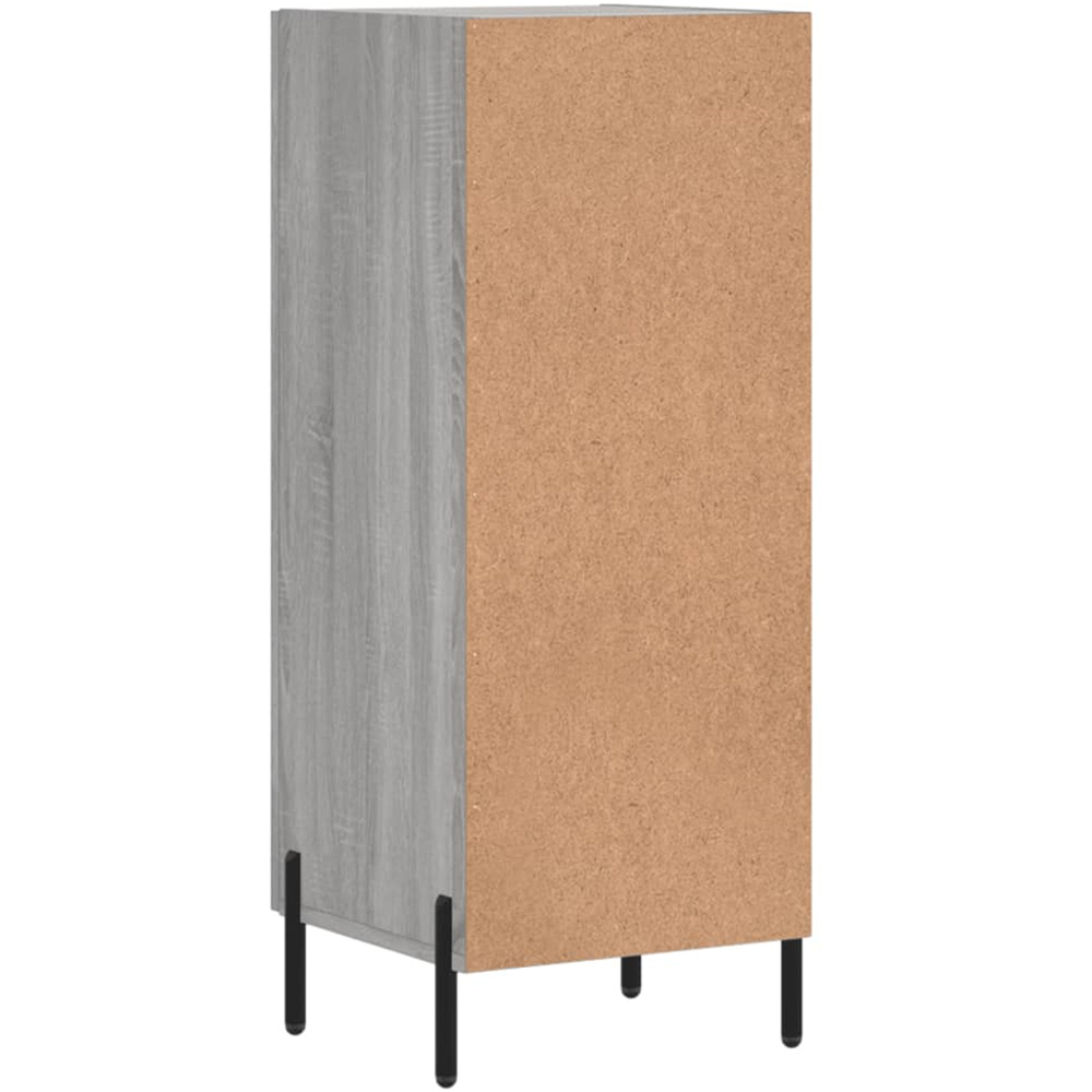 vidaXL Single Door Grey Sonoma Wooden Sideboard Image 8