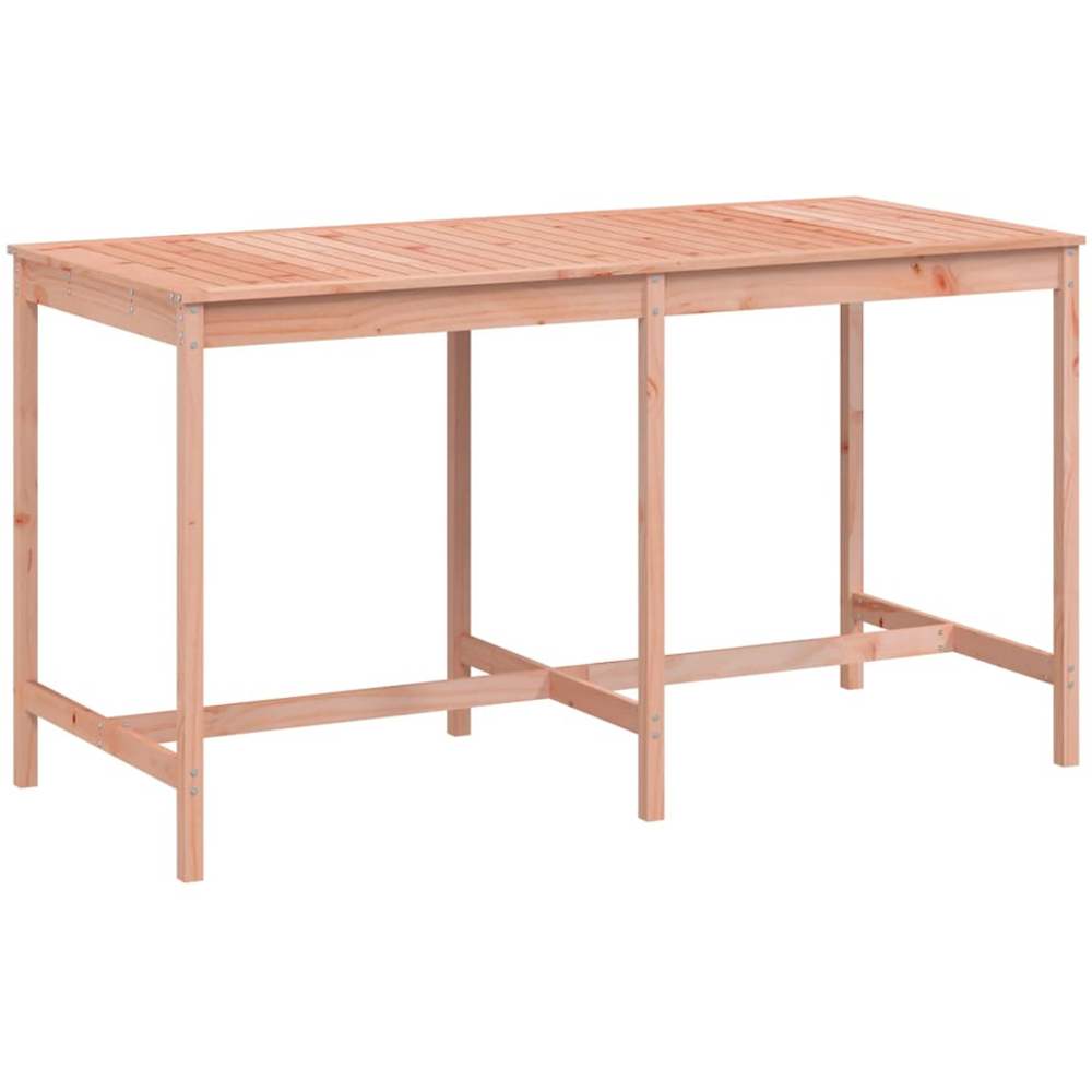 vidaXL 8 Seater Solid Douglas Wood Slatted Garden Dining Table Natural Image 2