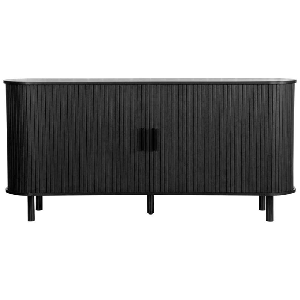 Birlea Axel 2 Door Fluted Black Sideboard Image 3