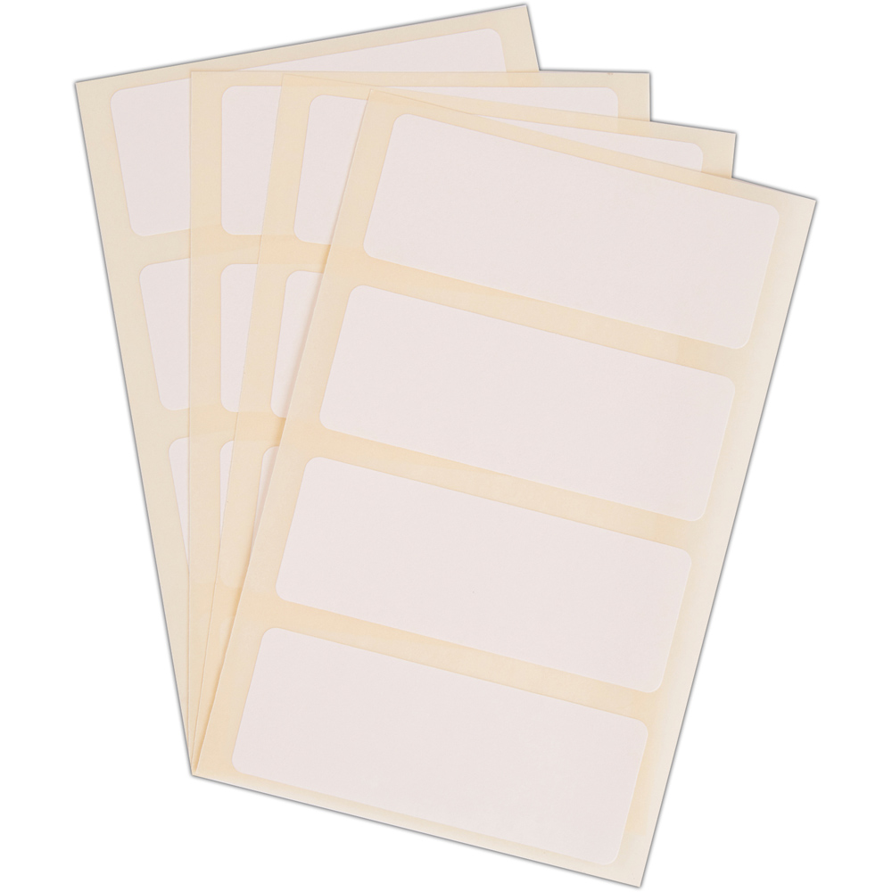 Blick White Rectangular Self Adhesive Warehouse Label 34 x 90mm 160 Pack Image 5