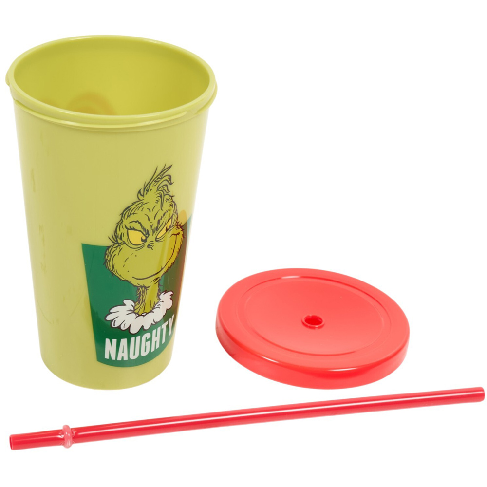 The Grinch Tumbler with Straw Image 5