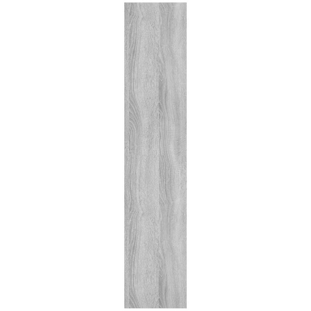 vidaXL 10 Shelf Grey Sonoma Floating Wall Shelf Image 4