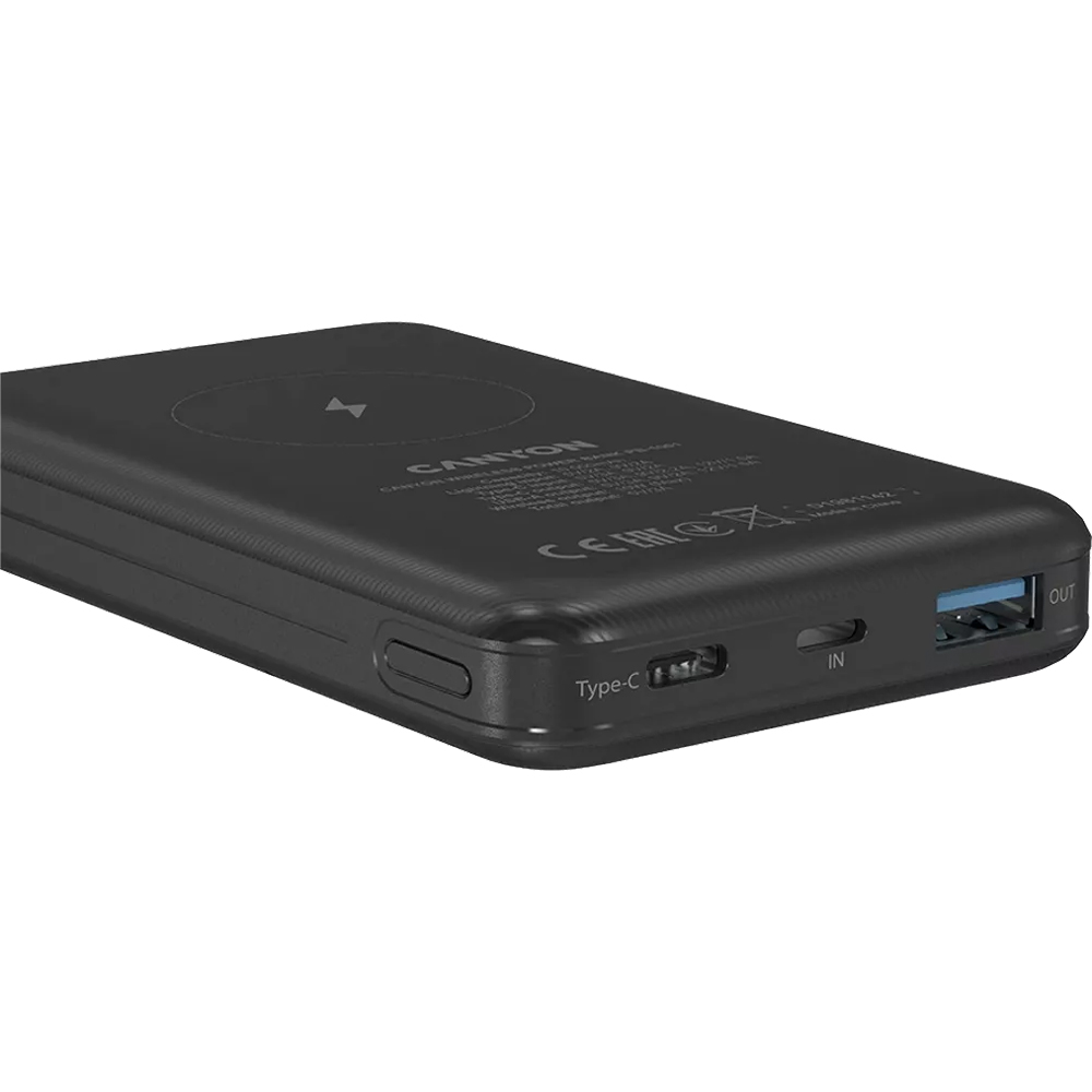 Canyon PB-1001 Wireless Power Bank Black 10000mAh Image 7