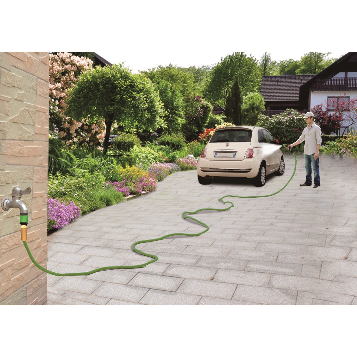 Expandable 50ft Kink Free Hose with Spray Gun Image 5