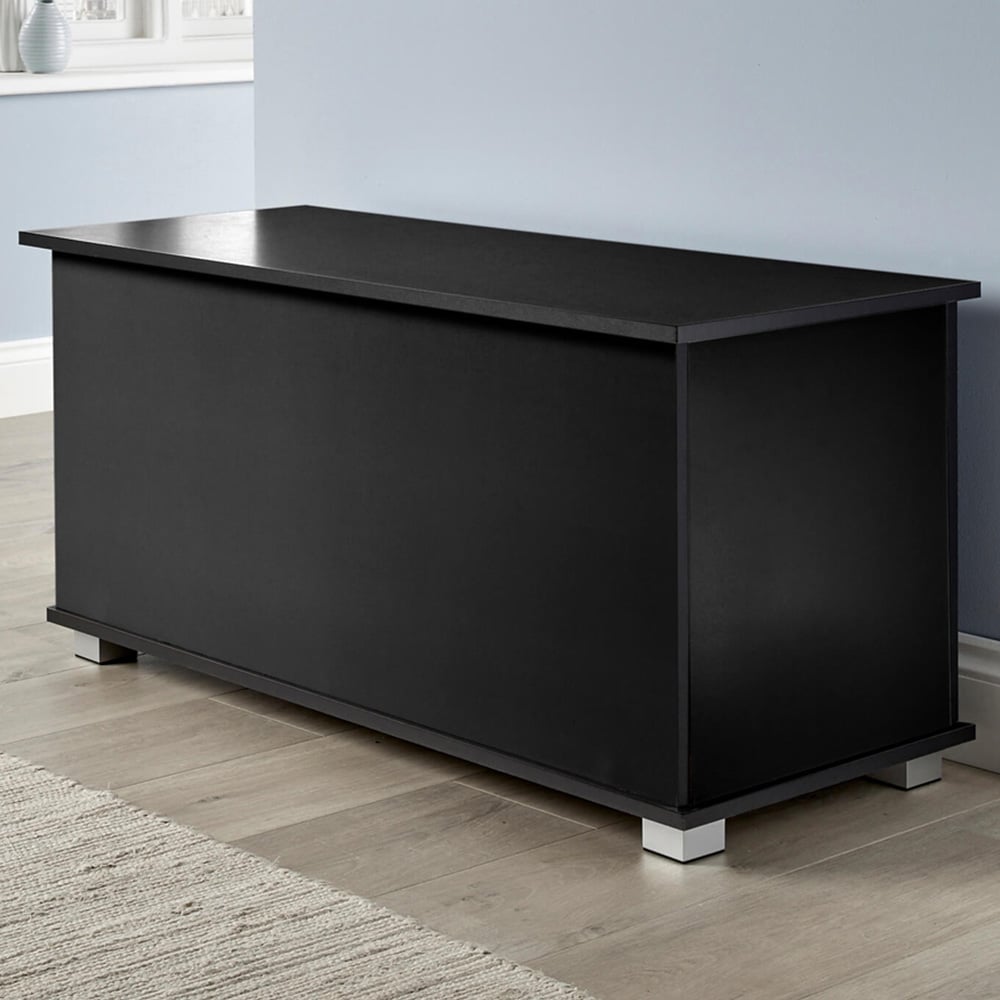 Home Source Malmo Black Ottoman Chest Image 1
