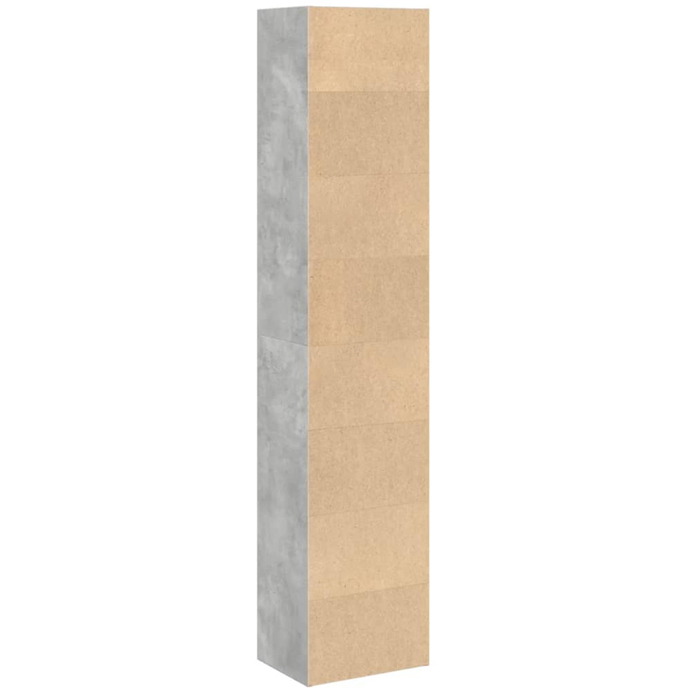 vidaXL 5 Shelf Concrete Grey Bookcase Image 5