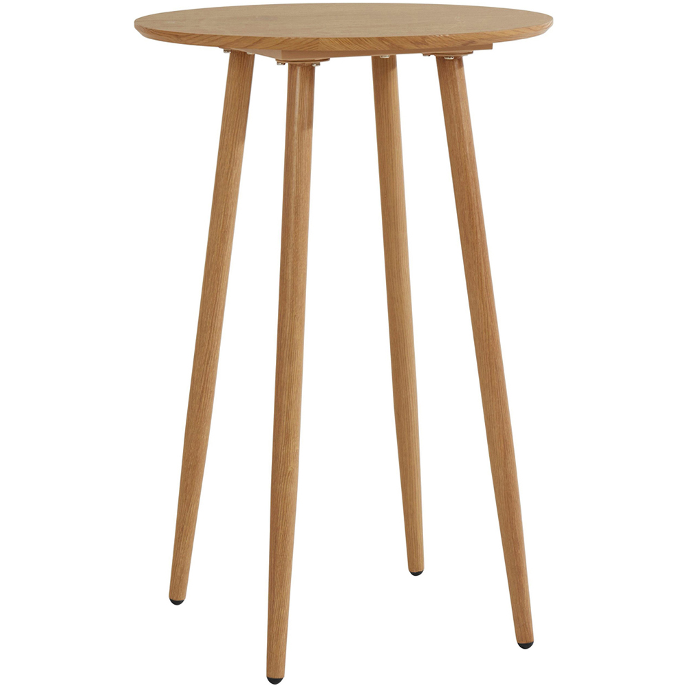 Loft24 Monza Oak Round Bar Table Image 2