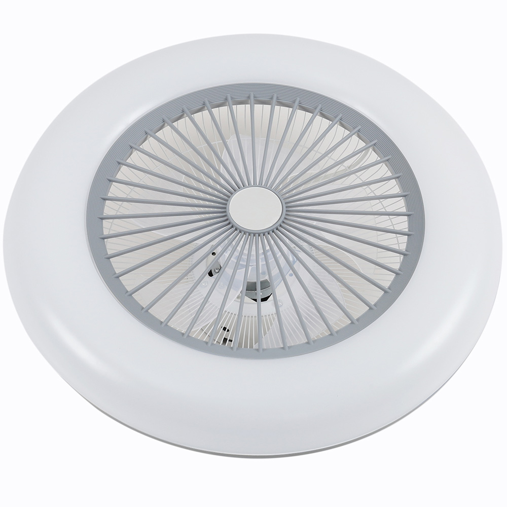Living and Home White Adjustable Round Ceiling Fan with Light Image 4