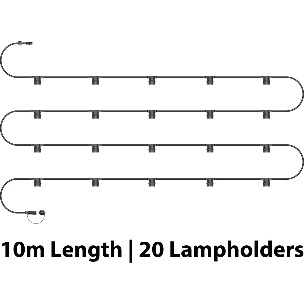 Eagle Connect Festoon E27 ES Screw 20 Lamp Holder 10m Image 3
