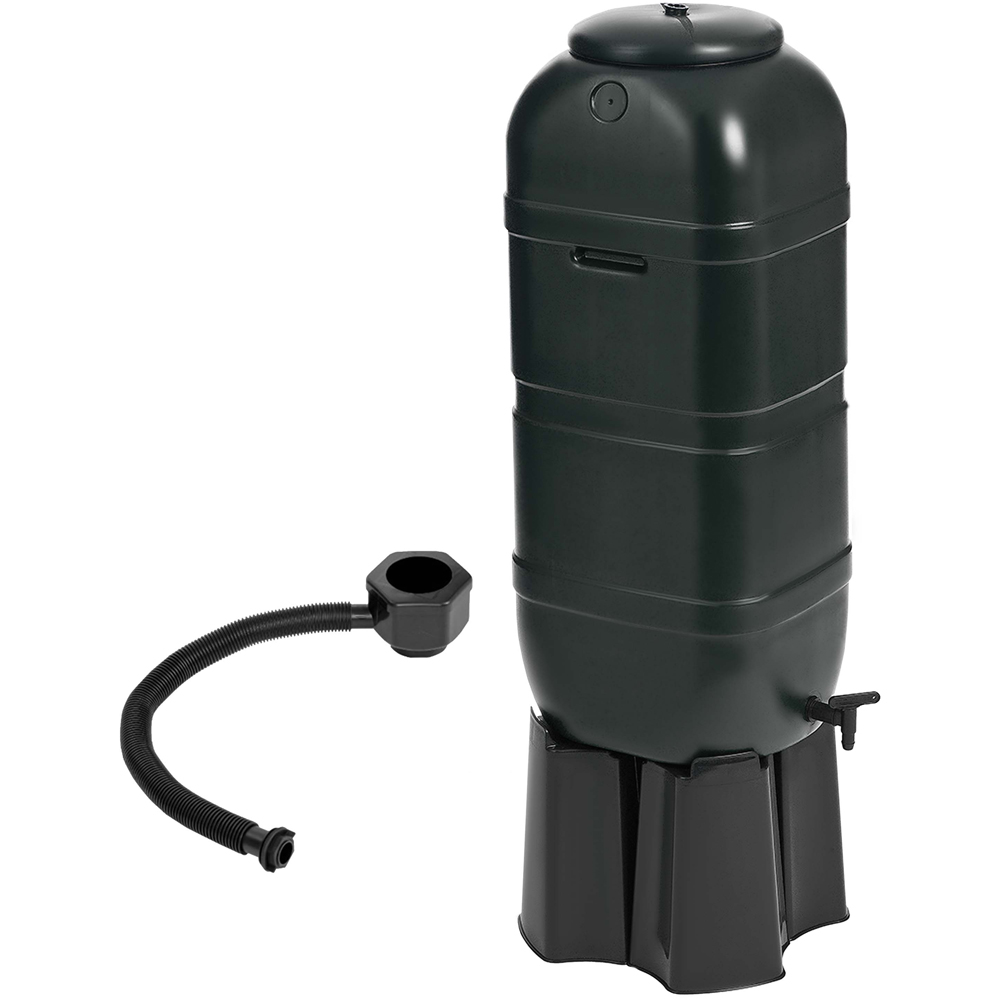 Slimline 100L Water Butt with Stand and Filler Kit Image 1