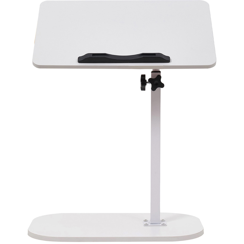 Living and Home White Adjustable C-Shaped Laptop Stand Table 45 x 28cm Image 3