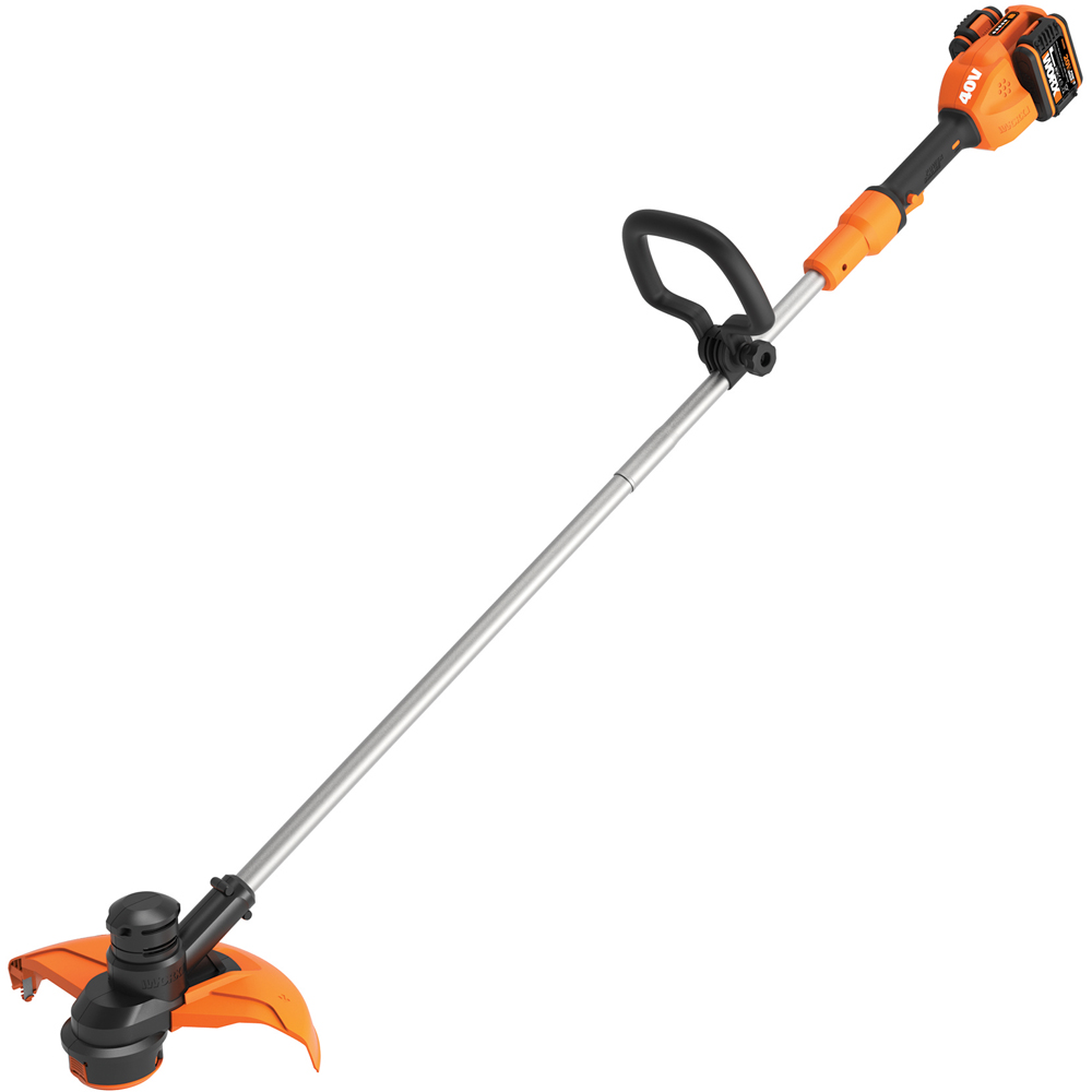 Worx WG183E 40V Cordless 33cm Grass Trimmer with Batteries and a Charger Image 1