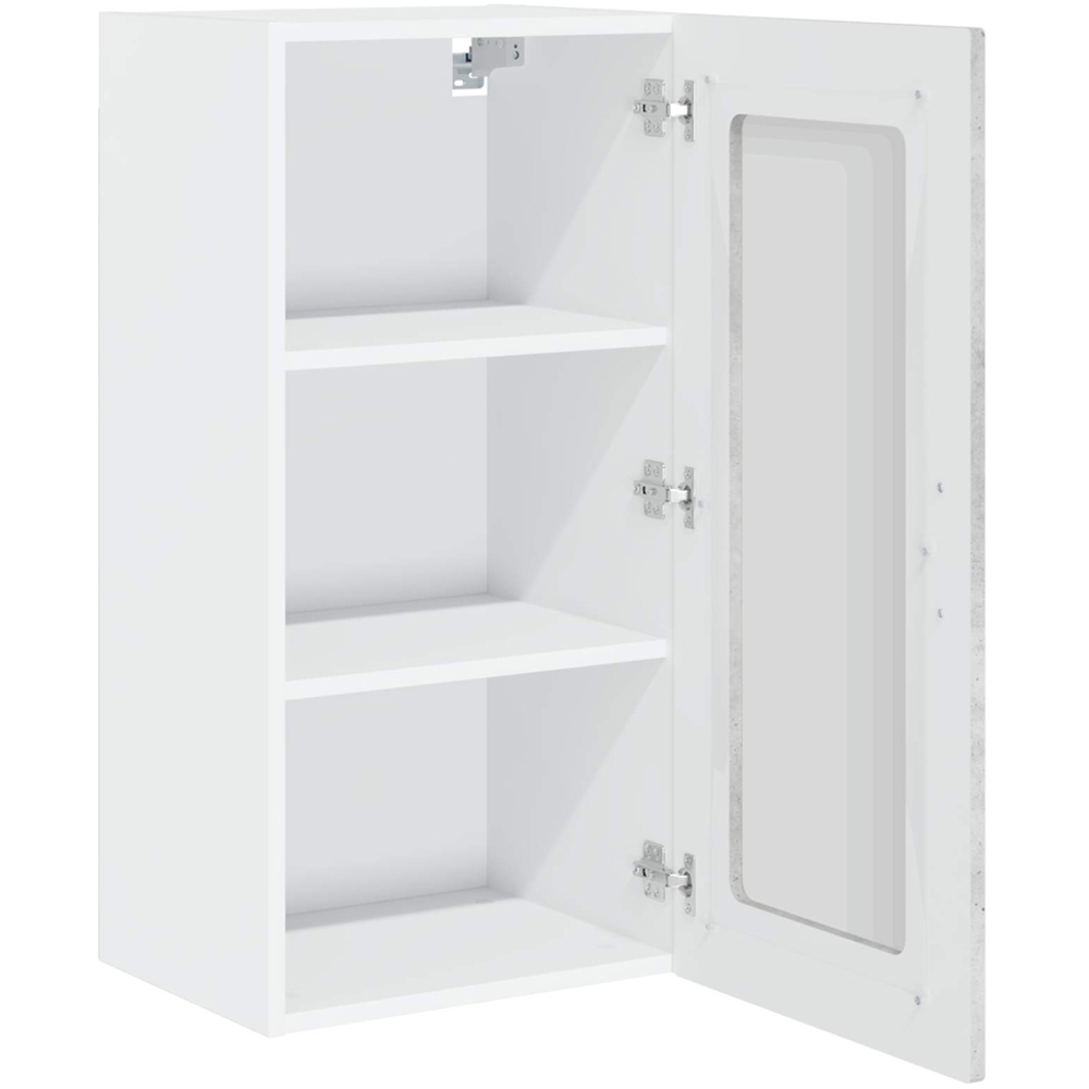 vidaXL Kalmar Single Door Concrete Grey Wall Kitchen Cabinet Image 5