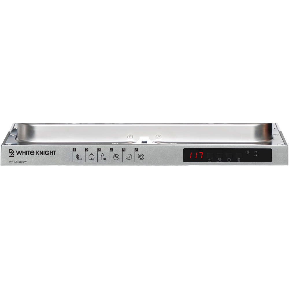 White Knight WK-AT45BIDW 45cm White Integrated Slimline Dishwasher Image 6