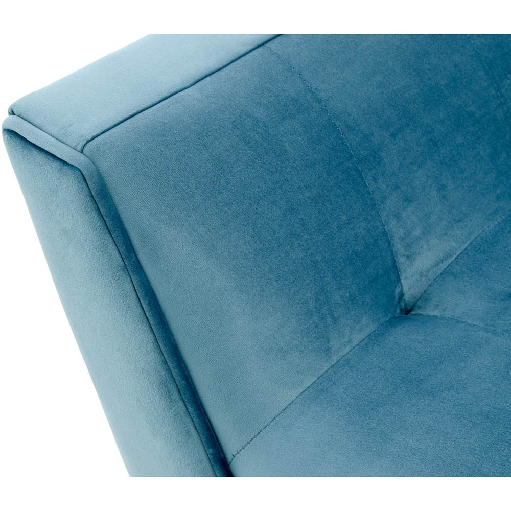 GFW Turin Teal Blue Upholstered Window Seat Image 6