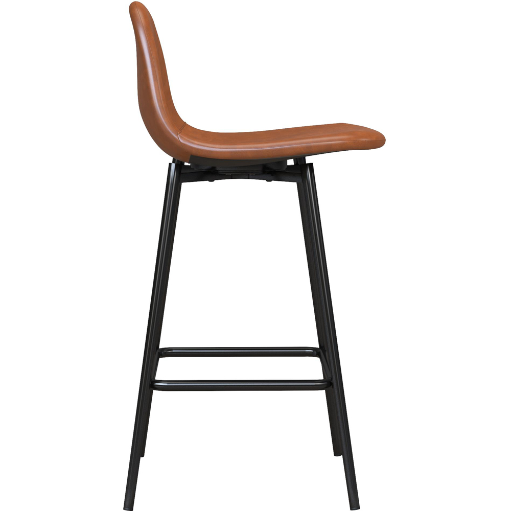 Dorel Calvin Camel Upholstered Counter Stool Image 3