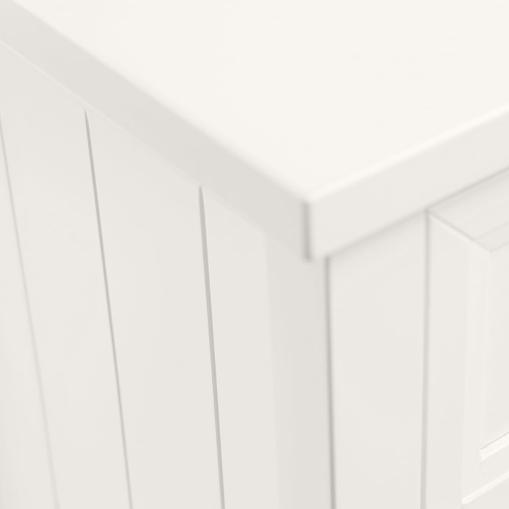 Julian Bowen Maine 3 Drawer Surf White Bedside Table Image 4