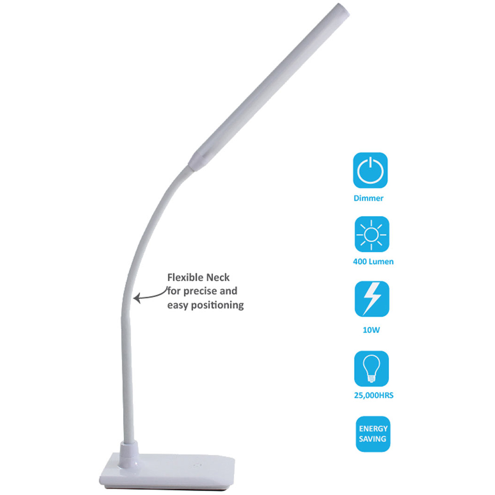 Sewing Online SO1250 White Single Tube Dimmable LED Lamp Table Lamp with Adjustable Brightness Image 3