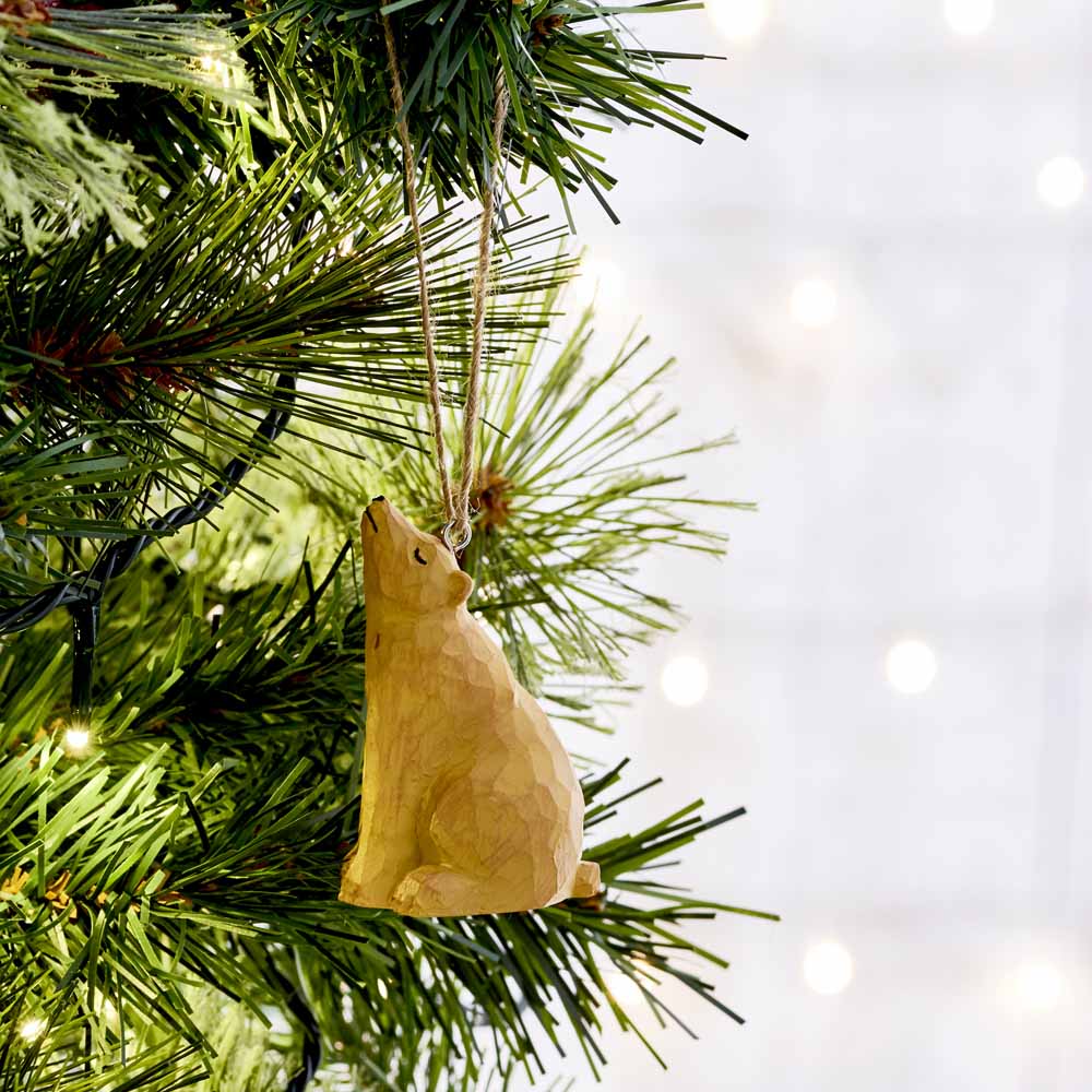 Wilko Midwinter Resin Bear Christmas Tree Decoration Image 2
