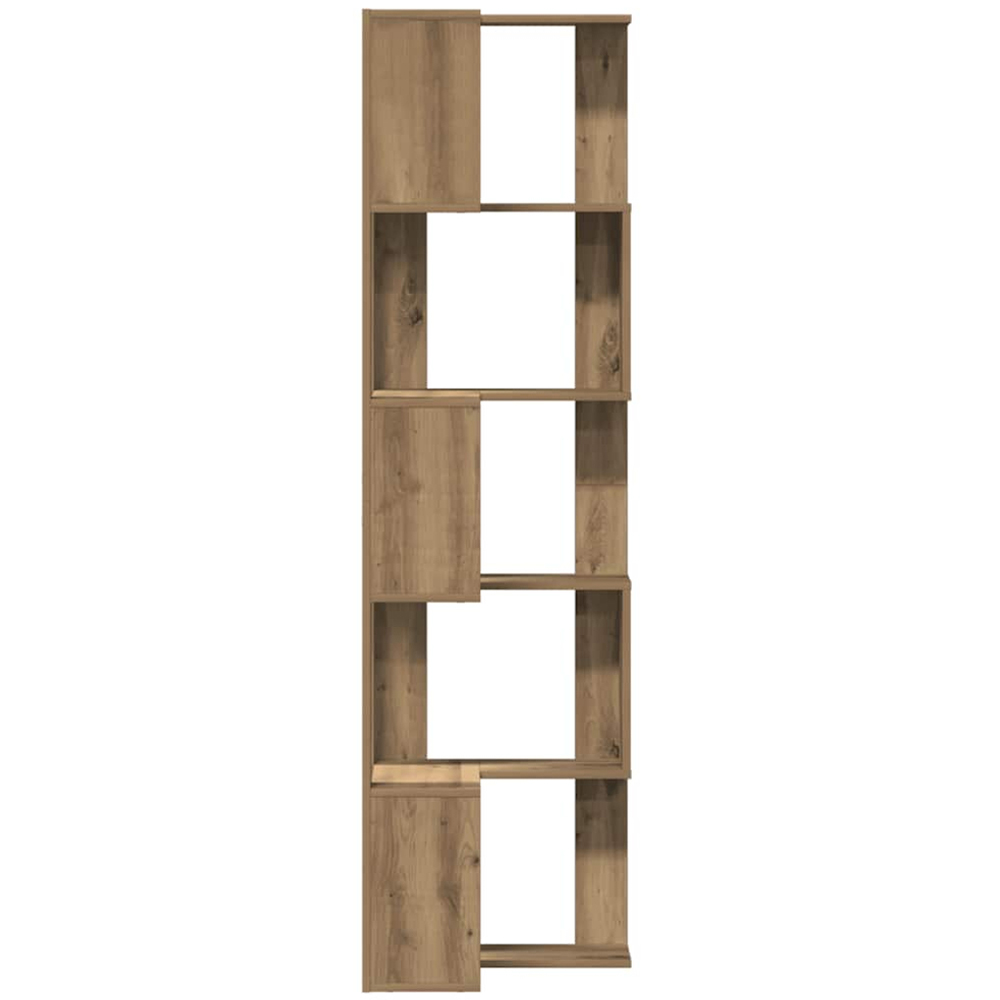 vidaXL 10 Shelf Artisan Oak Corner Bookcase Image 3