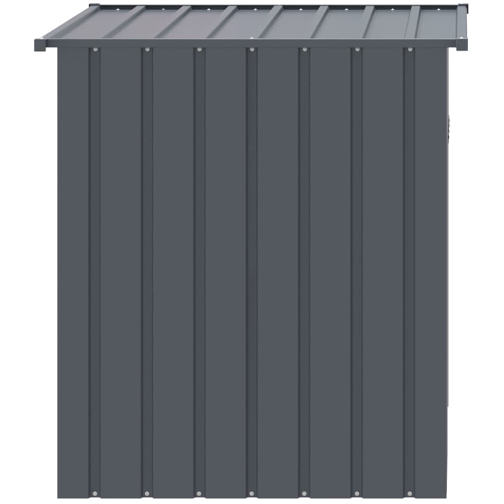 vidaXL Anthracite Galvanised Steel Dog House with Roof 110 x 103 x 109cm Image 3