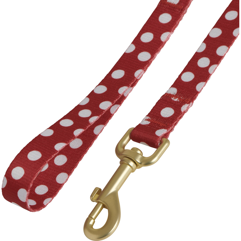 Wilko 102cm Red Patterned Collar Lead Image