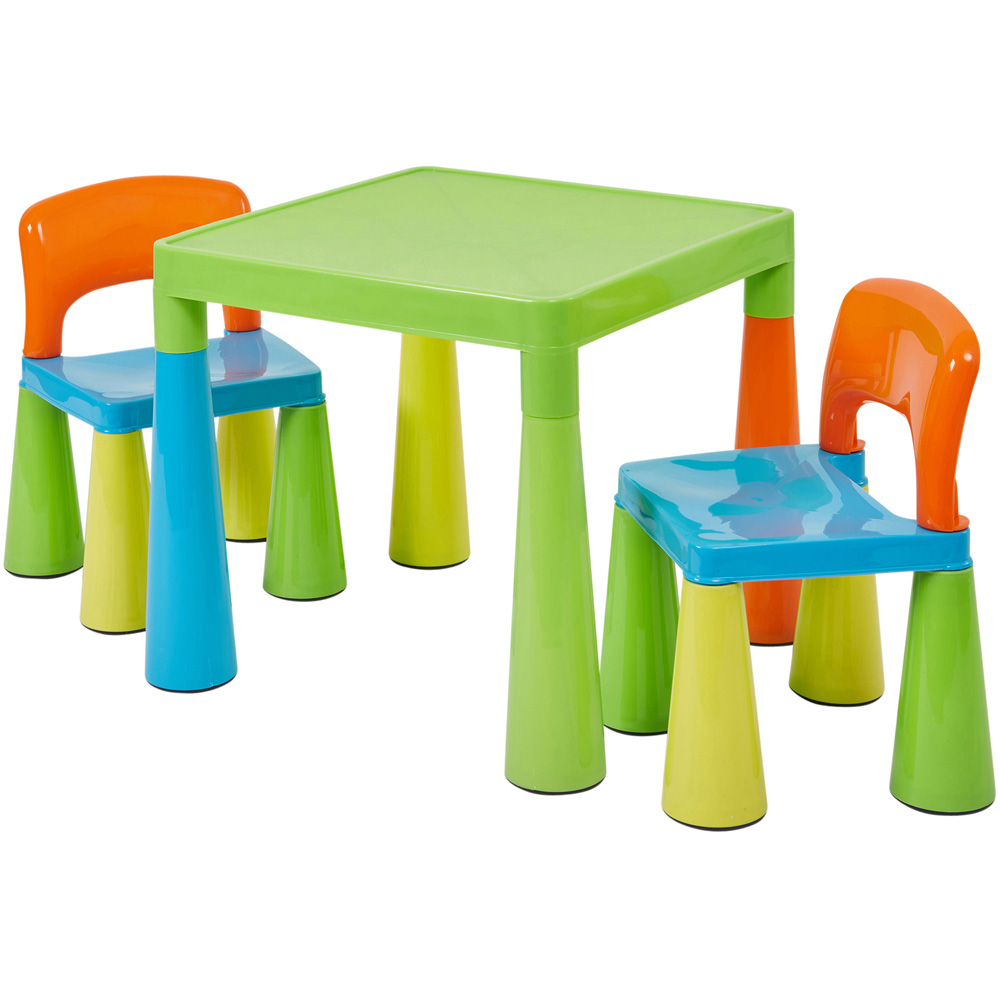 Liberty House Toys Kids Square Plastic Table and Chairs Set Image 2