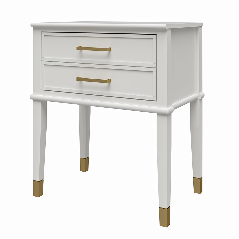 Dorel Home Westerleigh Single Drawer White End Table Image 5
