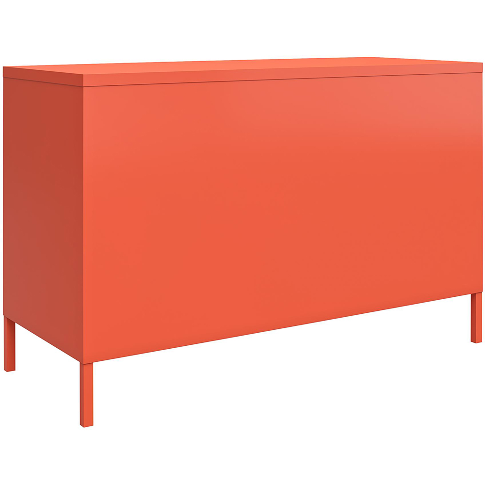 Novogratz Cache 2 Door 2 Shelf Orange Metal Locker Accent Cabinet Image 6