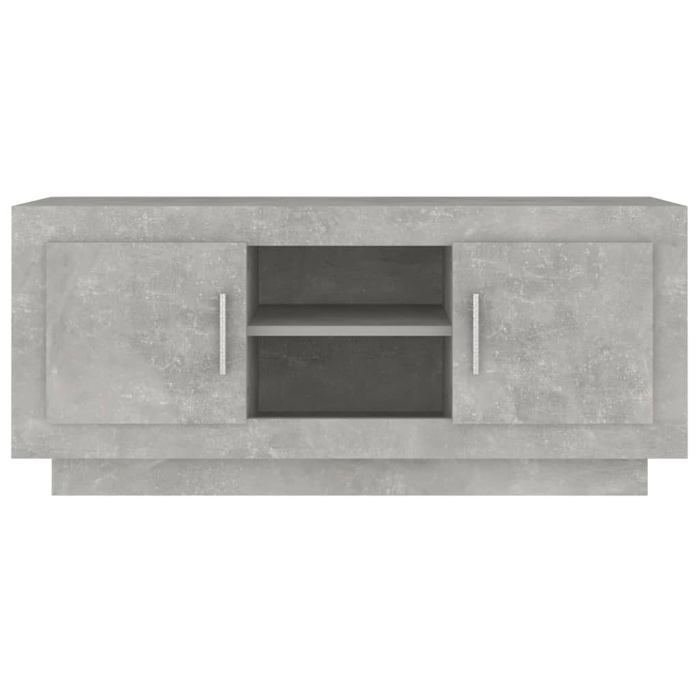 vidaXL 2 Door 2 Shelf Concrete Grey TV Cabinet Image 5