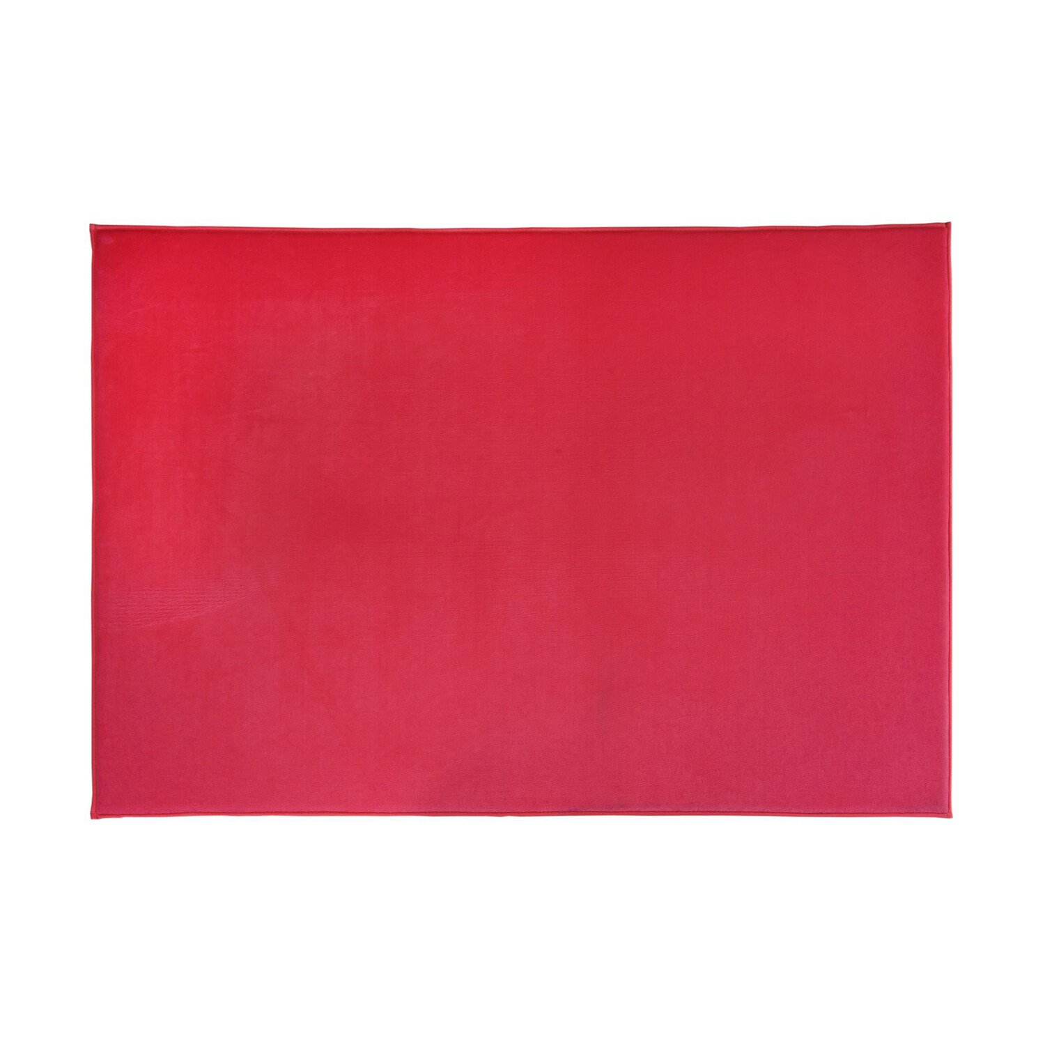 Minimalist Cosy Flannel RugHot Pink Image 1