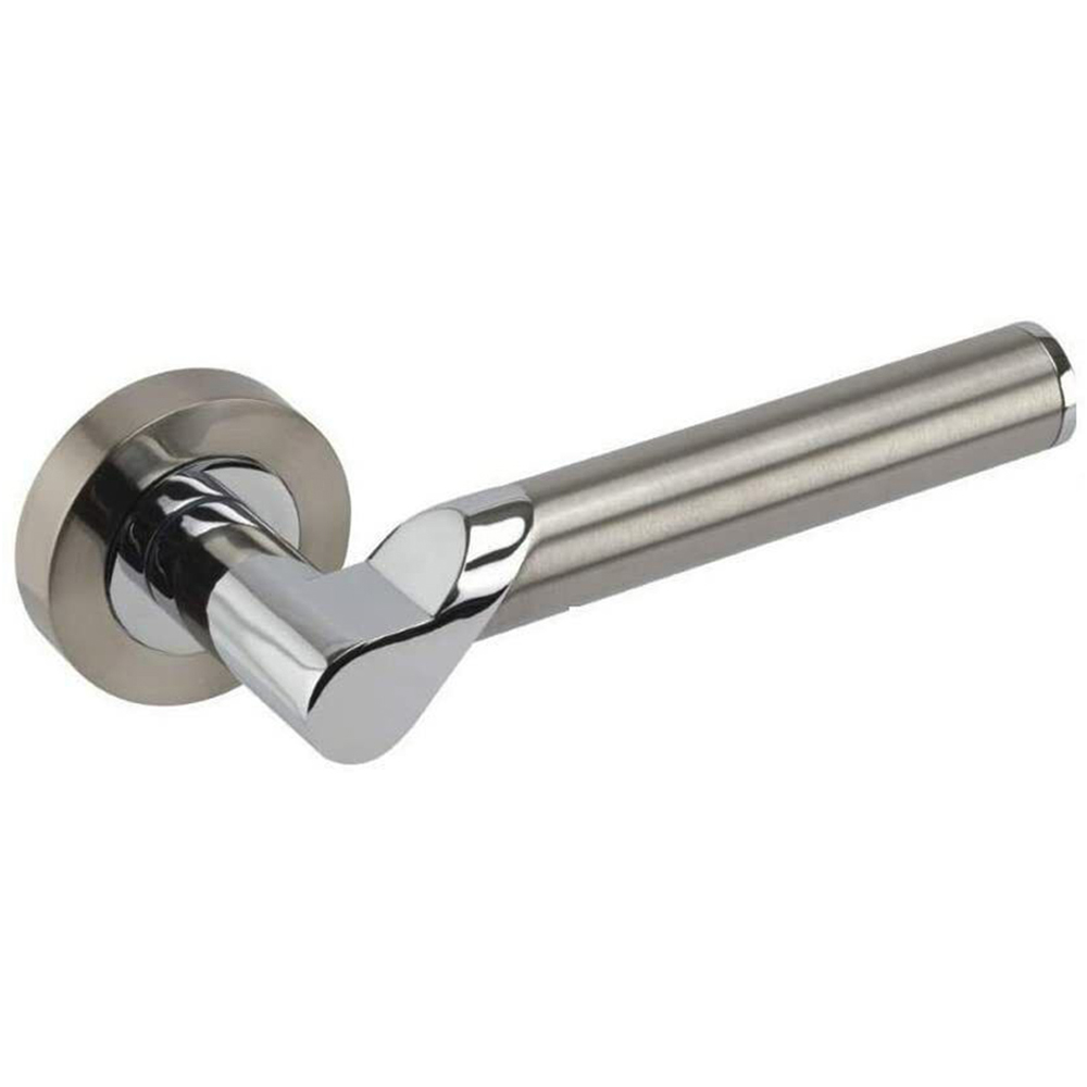 Golden Grace Duo Chrome Titan Bathroom Door Handle Set Image 2