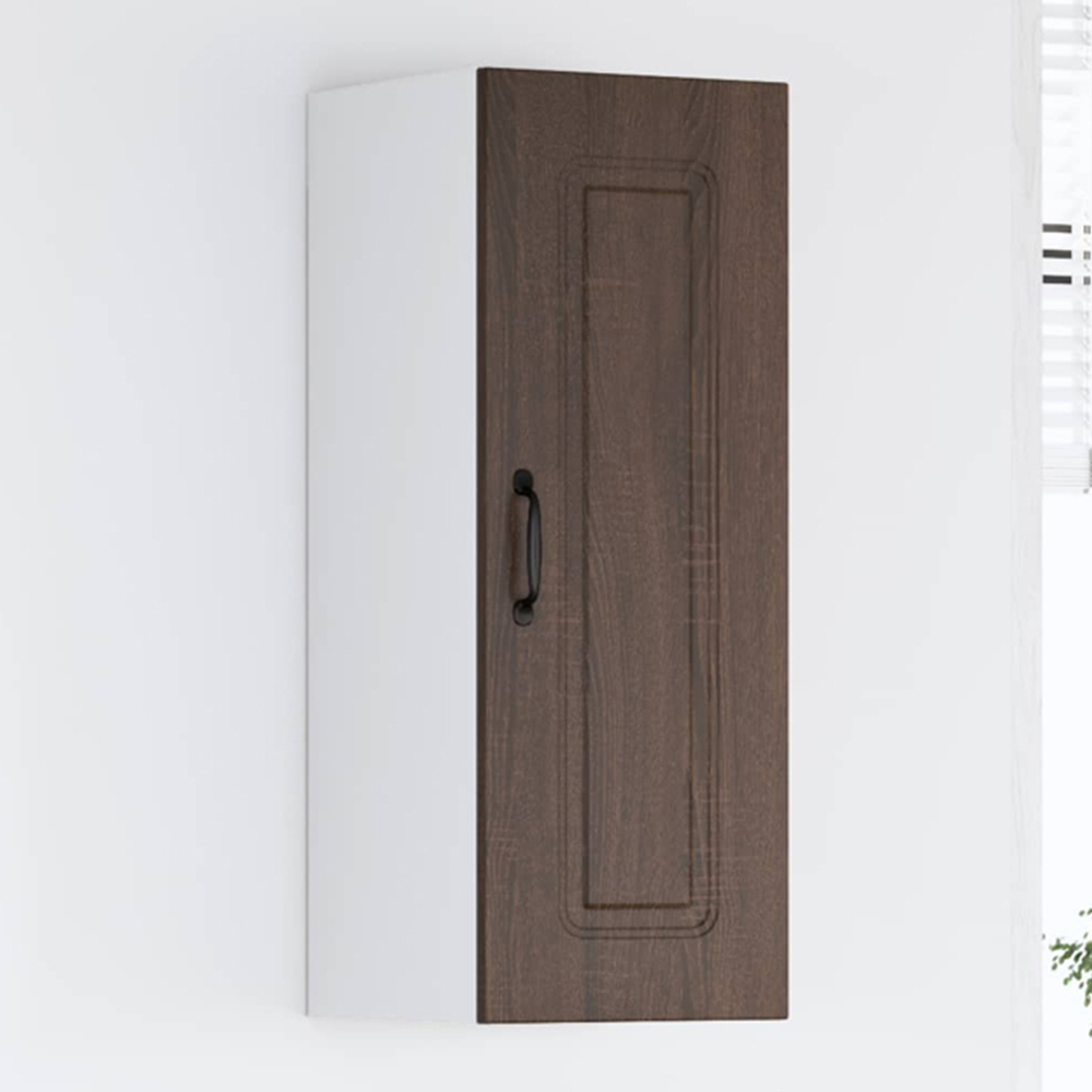 vidaXL Kalmar Single Door Brown Oak Wall Kitchen Cabinet Image 1