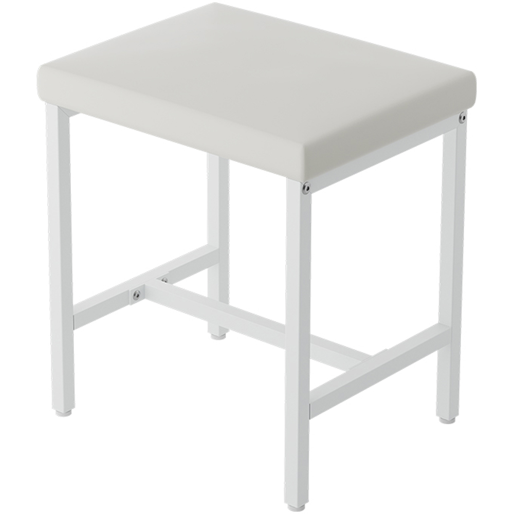 Living and Home 2 Drawer White LED Mirror Dressing Table Set Image 3
